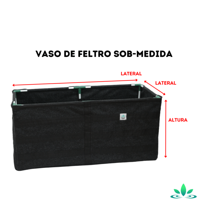 vaso de feltro