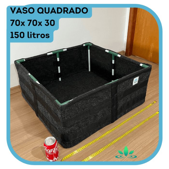 vaso de feltro 70x70x30